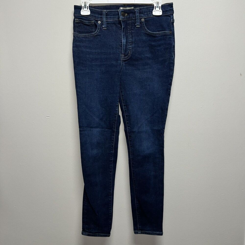 Madewell 9" Mid-Rise Skinny Jeans Womens 28 Dark Wash Blue Stretch Denim